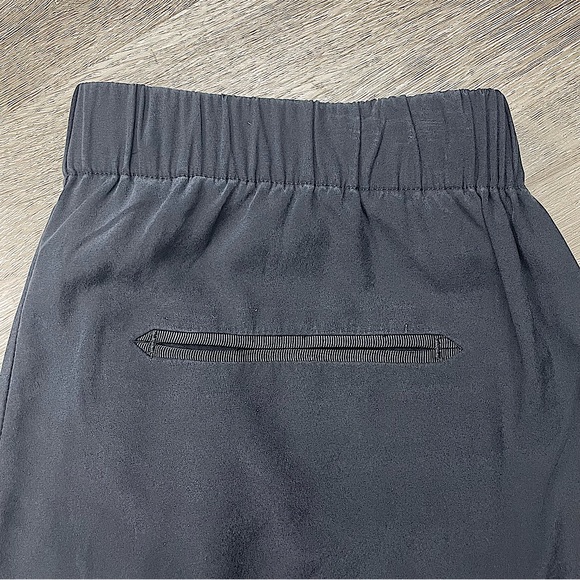 Rag & Bone Store Exclusive Black Silk and Lycra Relaxed Fit Tapered Trousers - Picture 6 of 11